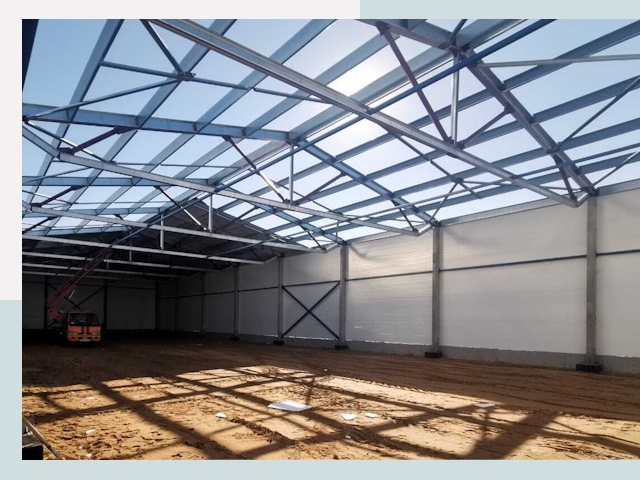 Строительство сенохранилищ в Киселёвске