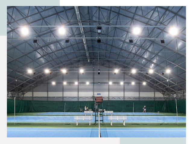 Строительство теннисных кортов в Киселёвск от 617 руб.