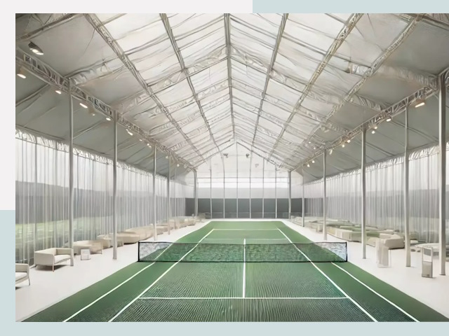 Строительство теннисных кортов в Киселёвске