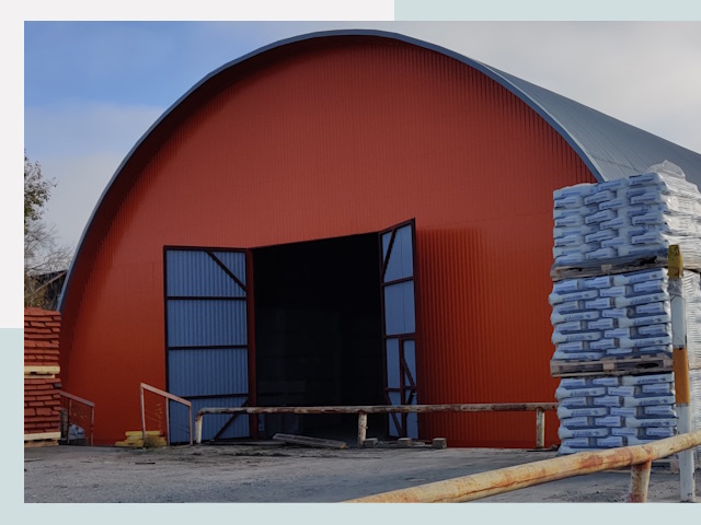 Полукруглые ангары по цене от 617 руб. в Киселёвск