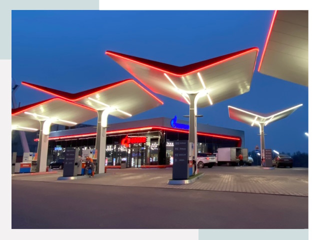 Навесы для АЗС в Киселёвске