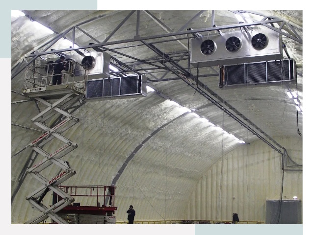 Оснащение ангаров в Киселёвске