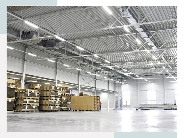 Освещение ангаров в Киселёвске