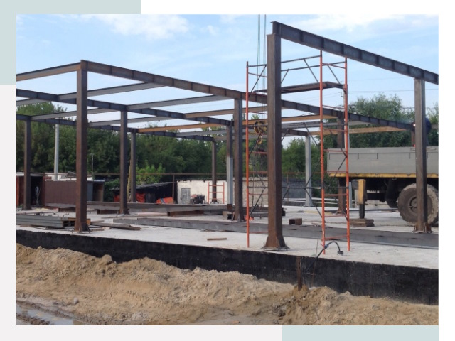 Фундамент для ангаров в Киселёвске