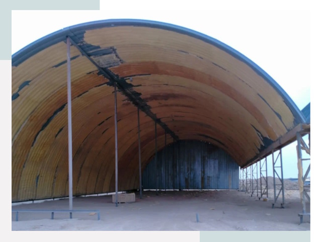 Реконструкция ангаров в Киселёвске