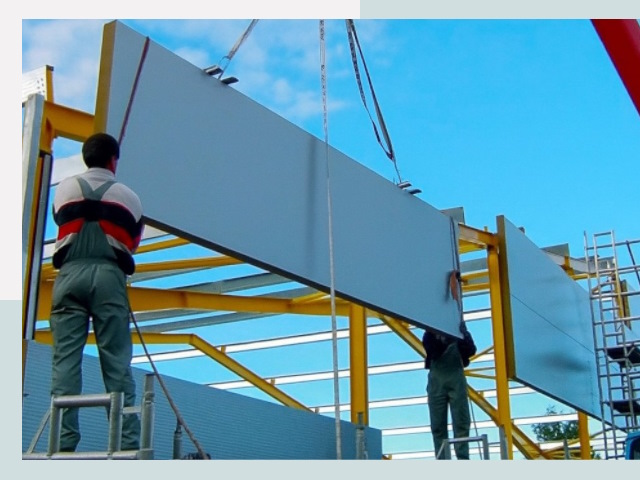 Монтаж сэндвич-панелей в Киселёвске от 617 руб.