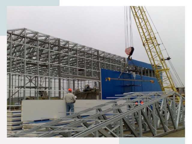 Монтаж ангаров в Киселёвске